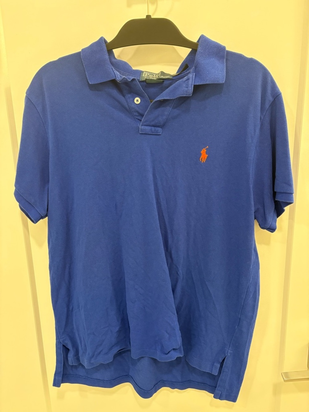 Vintage Y2K Dark Blue Ralph Lauren Polo Shirt Size Large - Picture 1 of 10